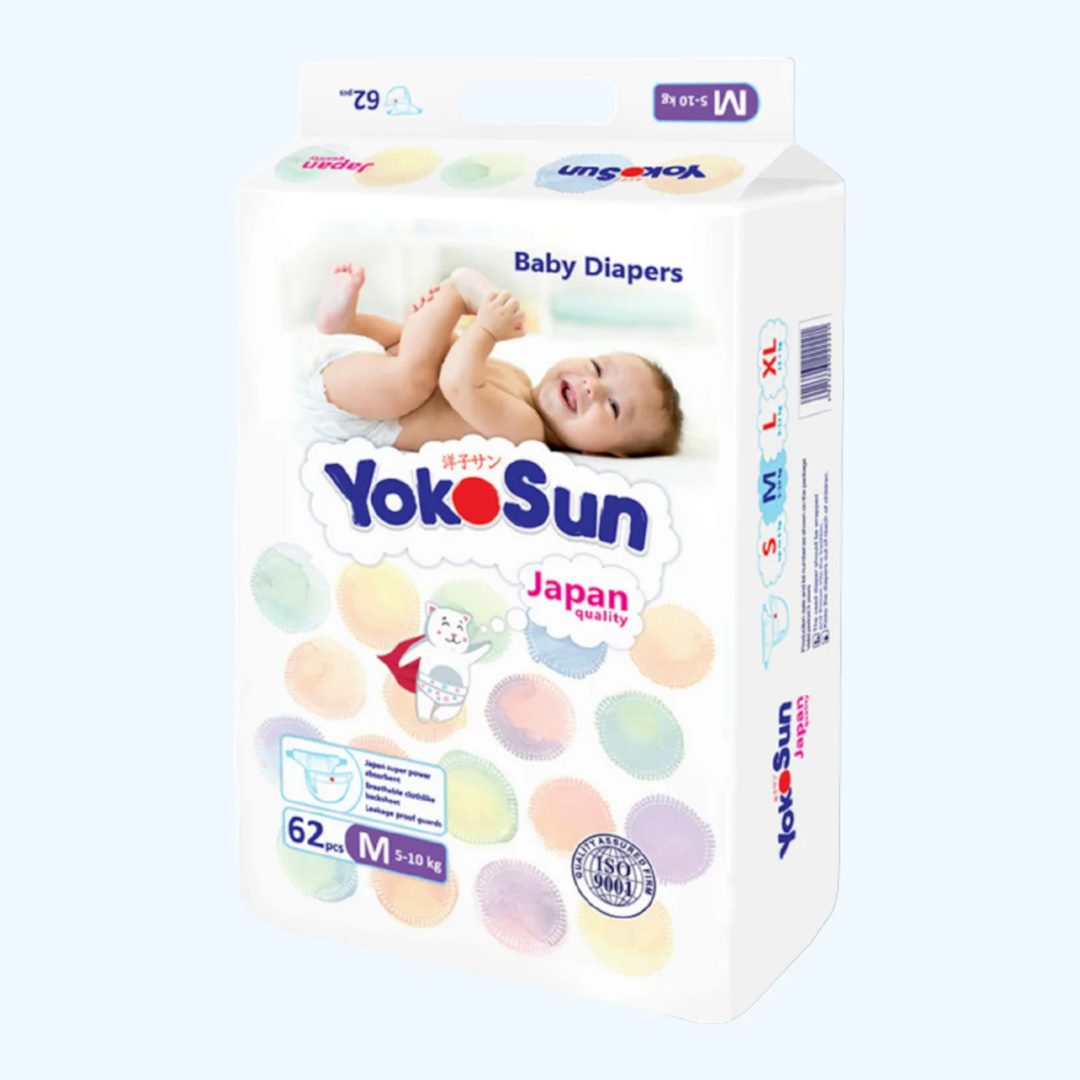 cd7ff848d2b154079e55607992259bb0_091425163218.jpeg Подгузники YokoSun Comfort, М (5-10 кг), 62 шт. 1