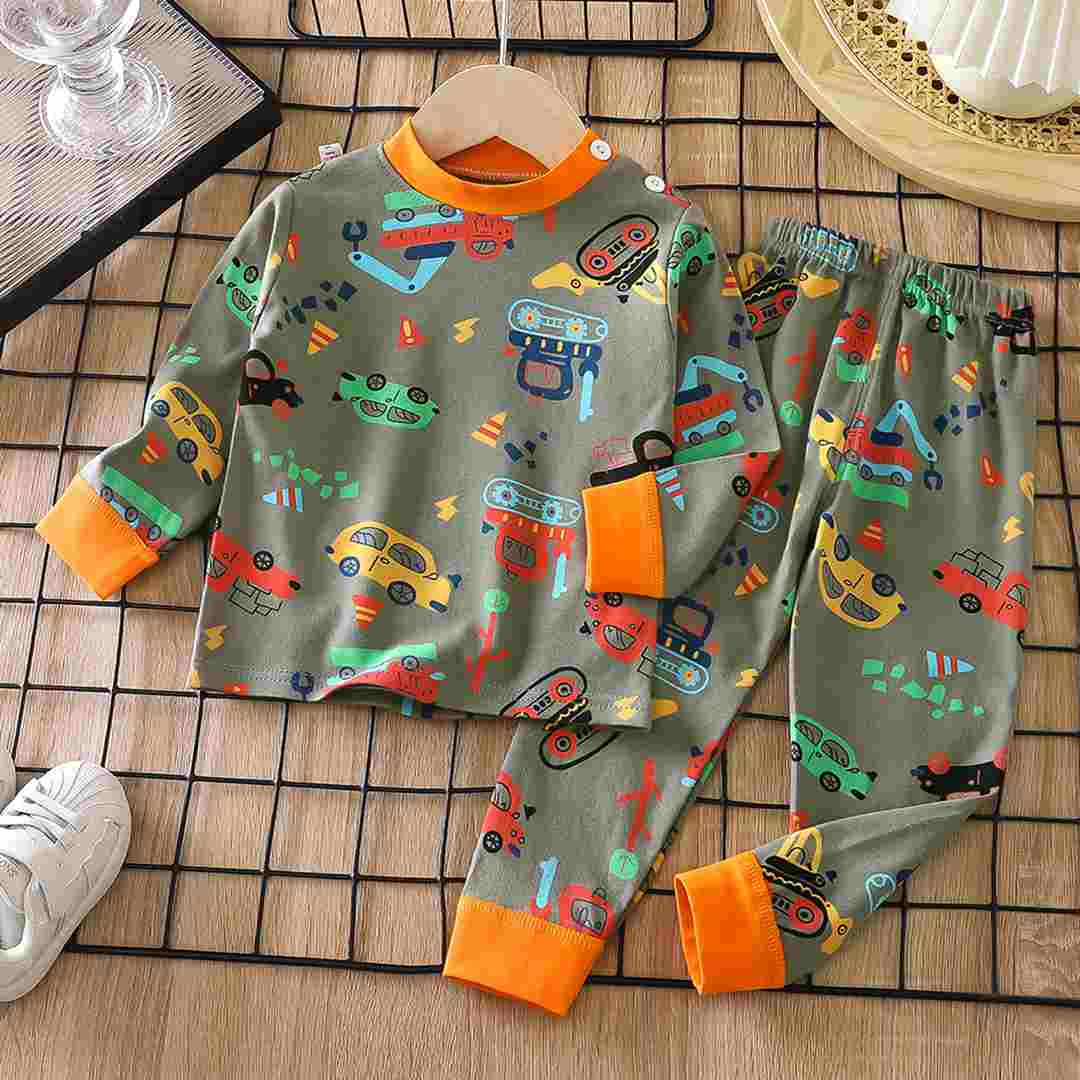 0840647da695647879183ece1a0aefb8_101225164837.jpeg Детская пижама Babys Транспорт Серый 1