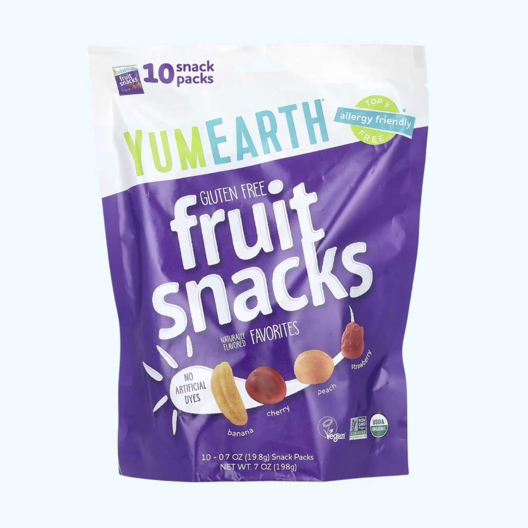 756f33777caef4c189e99c2e9ea2b4f0_110525111254.jpeg Мармелад YumEarth Organic Favorites со вкусом банана, клубники и вишни и персика 19,8 гр 1