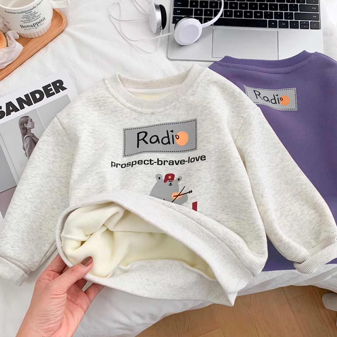 66cecf0ef960f2df4dcfa611f0511fc0_010726134846.jpeg Свитшот Dingdong Radi мишка Серый 1