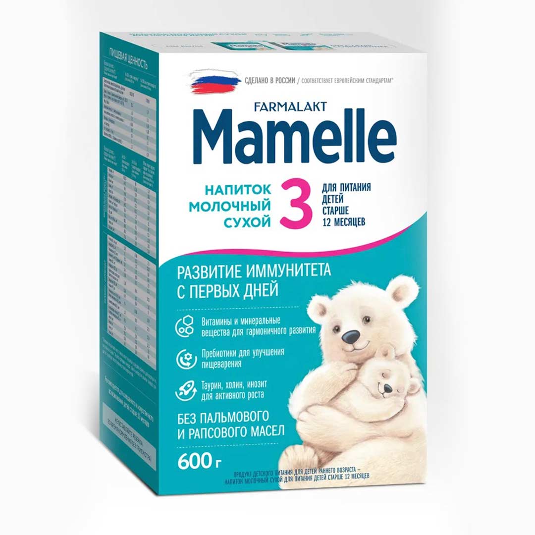 cda79a0d4b6b9212b609651f6243be80_010926150946.jpeg Сухой молочный напиток Mamelle 3 600 гр 12+мес 1