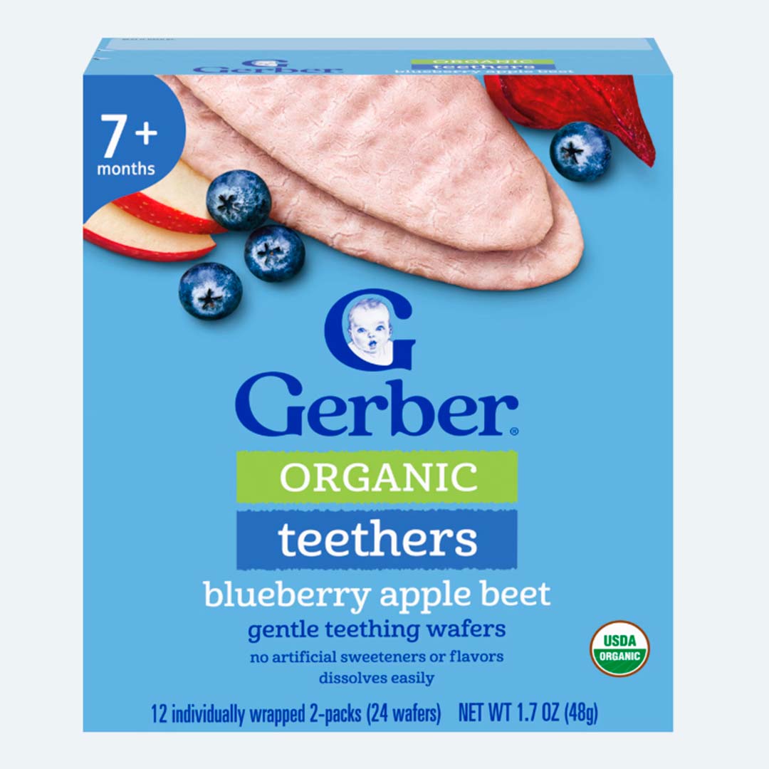 d7a08cd639b5b0421b9a1f04b4b6813b_011726162328.jpeg Вафли Gerber для мягкого прорезывания черника яблоко и свекла 7+ мес 48 гр 1