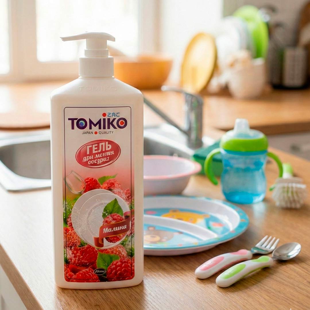 d8022a3f0fe8a3b41d79061c38d744fa_021226145231.jpeg Гель для мытья посуды Tomiko Малина 1 л 1