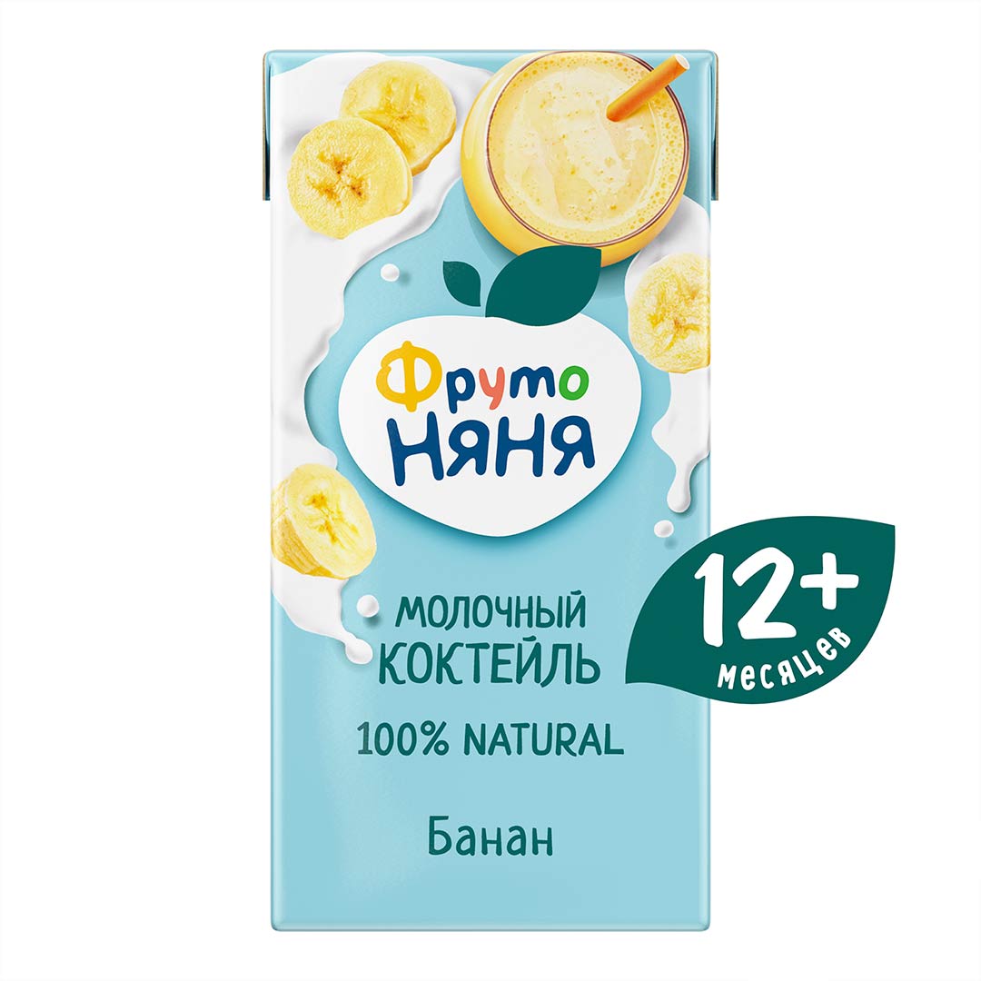 2f59e5df6d3ed3e00aa59415d40d895a_031226171120.jpeg Коктейль ФрутоНяня молочный банановый 200 мл 12+ месяцев 1
