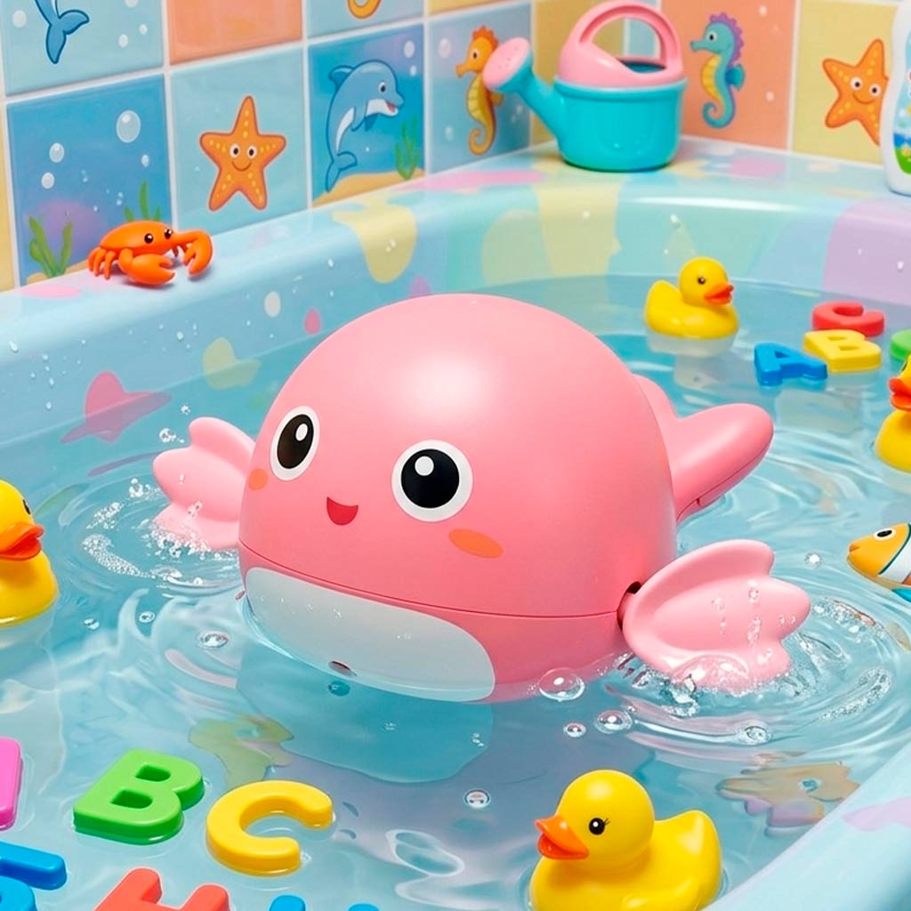 3a020606ff26a9336cde29942f9f9256_061426115506.jpeg Игрушка для купания Bath toys кит Розовый 1
