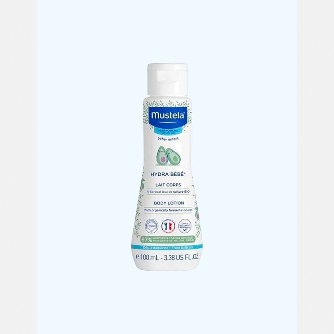 10102baa6b3e4c7ac114d2591183499e_080526164006.jpeg Лосьон для тела Mustela Hydra Baby для тела 100 мл 1