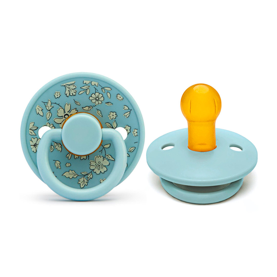 41537035dc654e6474338b4cedc3bc52_081426125240.jpeg Пустышка латексная Baby little Цветочки Ментоловый 1