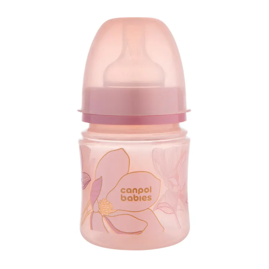 Антиколиковая бутылочка Canpol Babies EasyStart Gold 120 мл 0+ мес Розовая — 2