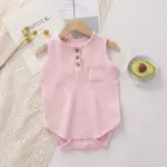Боди муслиновый однотонный Розовый