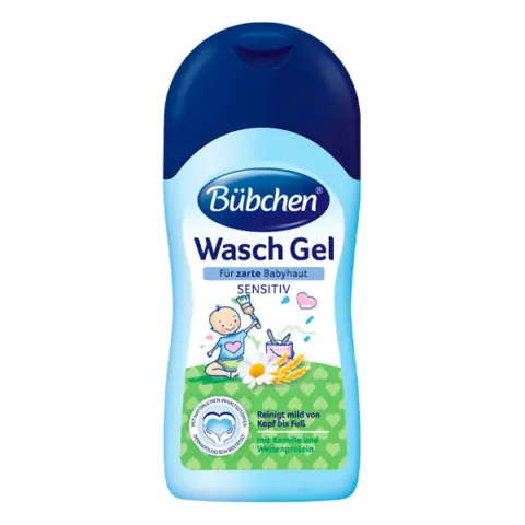 Фото Bubchen Гель для купания Wash Gel Нежный уход с ромашкой 50 мл 0+ мес