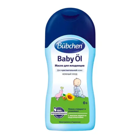 Фото Bubchen Масло для младенцев Baby Oil с маслом каритэ и подсолнечника 200 мл