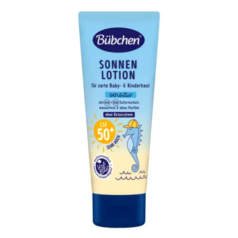 Фото Bubchen Солнцезащитное молочко Sensitiv SPF 50+ 100 мл 0+ мес