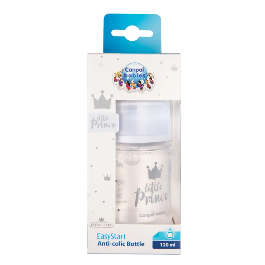 Бутылочка Canpol Babies EasyStart Royal Baby антиколиковая 120 мл 0+ месяцев — 2