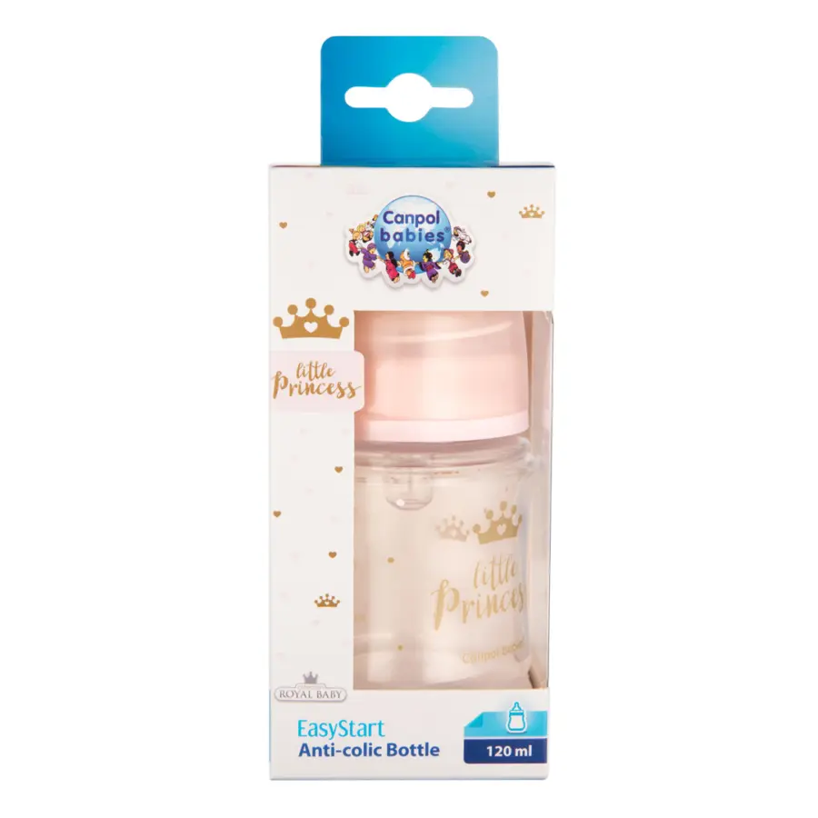 Бутылочка Canpol Babies EasyStart Royal Baby антиколиковая 120 мл 0+ месяцев — 2