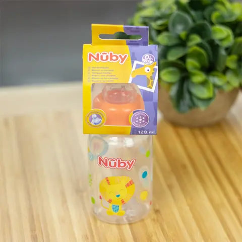 Фото Бутылочка с соской Nuby Лев 120мл 0+мес.