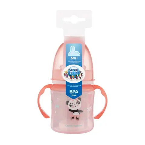 Фото Canpol Babies Поильник EasyStart 120 мл 6+ мес панда