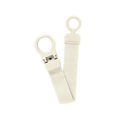 Фото Держатель для пустышки BIBS Clip Loop Ivory