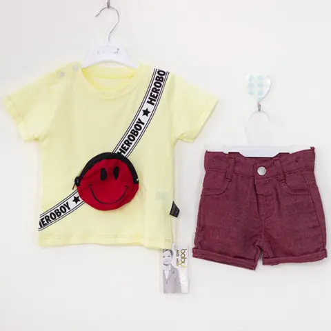 Фото Детский комплект 2ка babyhood шорты+футболка Heroboy