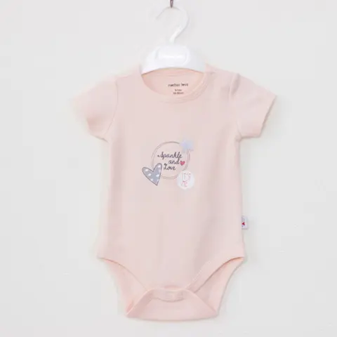 Фото Детское боди с коротким рукавом Mother love Spankle and love