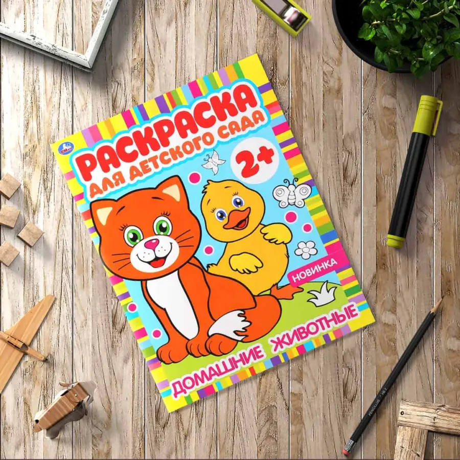 Домашние животные. Раскраска для детского сада — 3