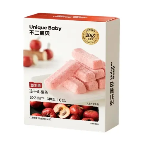 Фото Фруктовые палочки Unique Baby из боярышника с пробиотиками 4шт