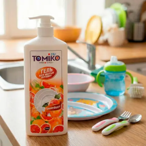 Фото Гель для мытья посуды Tomiko Грейпфрут 1 л