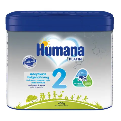 Фото Humana 2 Platin Folgenahrung 400 гр с 6+ мес