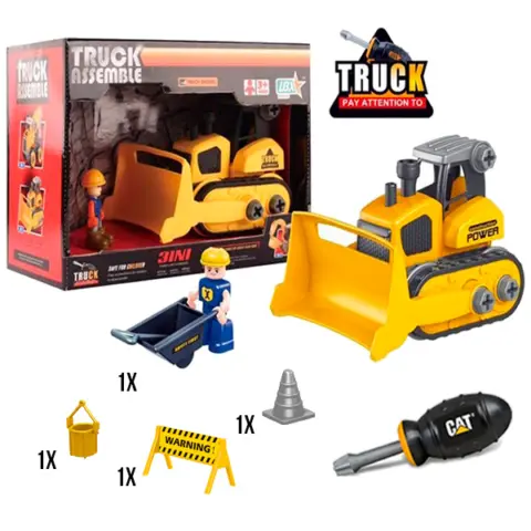 Фото Игровой набор Truck Assemble Бульдозер