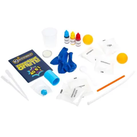 Фото Игрушка опыты химия набор 40 в 1 IQ Эксперимент