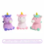 Игрушка сквиш единорог, антистресс с пузырем Супер Жим — 3
