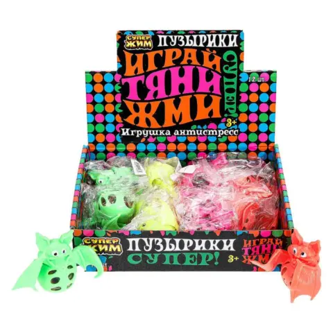 Фото Игрушка жмяка Супер Жим Летучая мышь в ассортименте