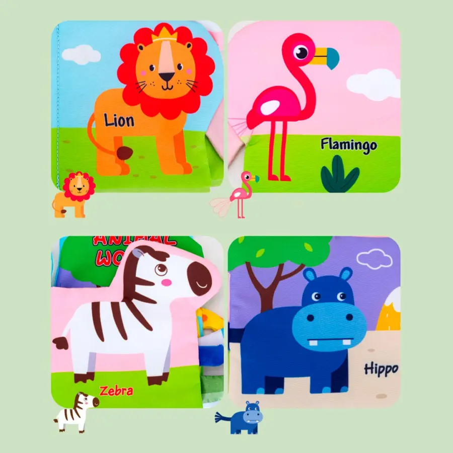 Книжка-шуршалка Animal world — 3