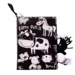 Книжка-шуршалка kidsbooks Farm fun Черный