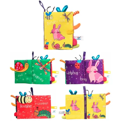 Фото Книжка-шуршалка kidsbooks Garden fun Желтый