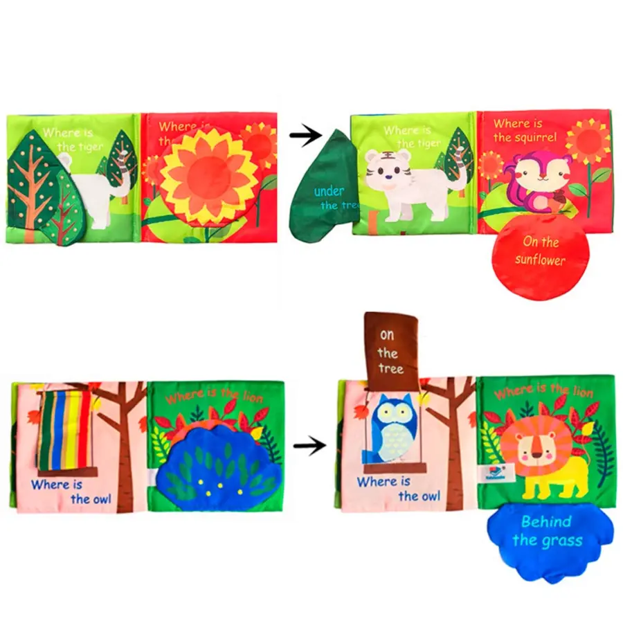 Книжка-шуршалка kidsbooks Hide and seek in the forest — 3