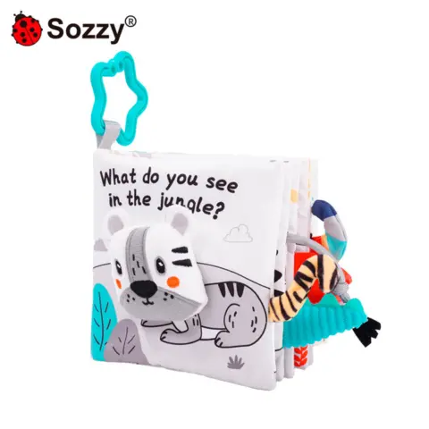 Фото Книжка-шуршалка Sozzy Jungle Белый
