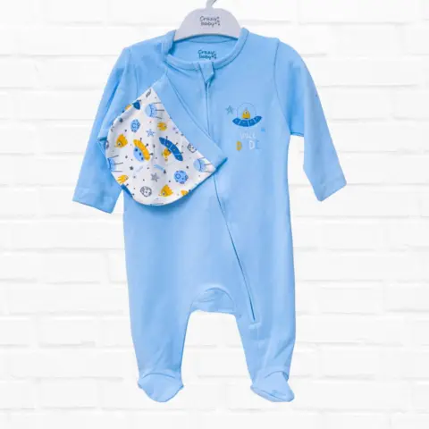 Фото Комплект 2ка Crazy baby слип + шапочка Space dude