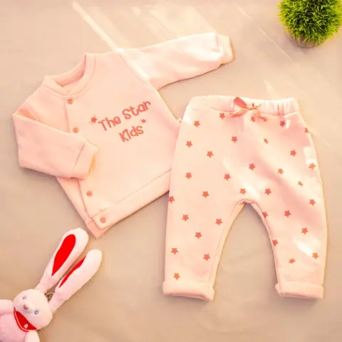 Фото Комплект 2ка flexi The Star Kids кофта + штаны Розовый