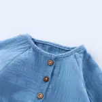 Комплект 2ка Муслиновый Слип + шапочка 3 пуговицы Белый - 73 см (6-9 мес) — 2