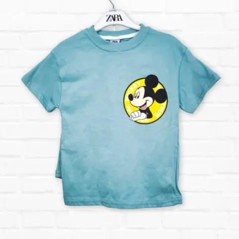 Фото Комплект 2ка ZARA Disney Mickey Mouse & Friends футболка + шорты Ментоловый
