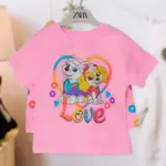 Комплект 2ка ZARA Paw patrol Скай и Еверест футболка + шорты Розовый — 3