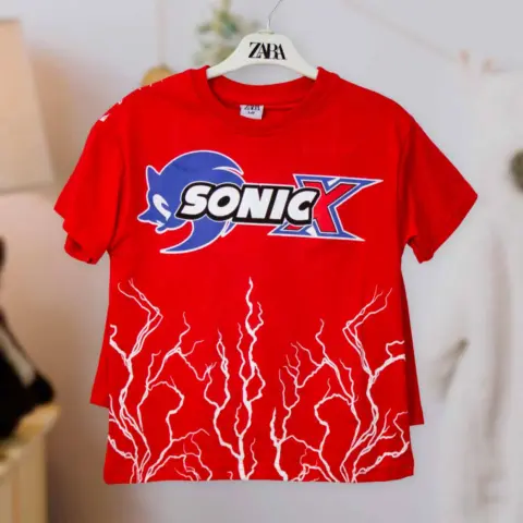 Фото Комплект 2ка ZARA SonicX футболка + шорты Красный