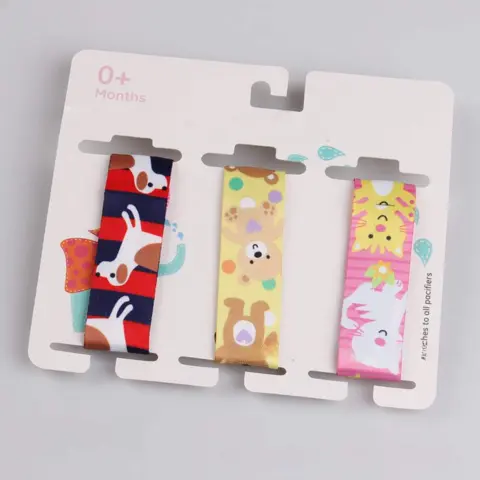 Фото Комплект держателей на прищепке Paci Holder Собака, Медведь, Кот 3 шт