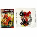 Конструктор красный самурай на мотоцикле Город мастеров 23 детали — 3