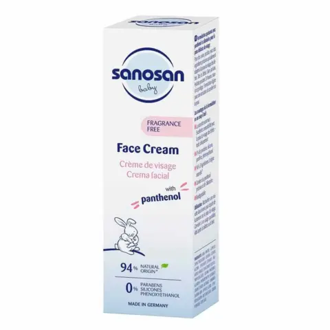 Фото Крем Sanosan Baby для лица с пантенолом 0+ мес 50 мл