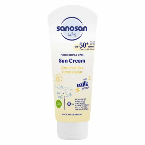 Фото Крем Sanosan Baby солнцезащитный SPF 50 0+ мес 75мл