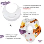 Круг для купания ROXY-KIDS Flipper надувной на шею+сказка 38*39 см Tiger star 0-3 лет — 2