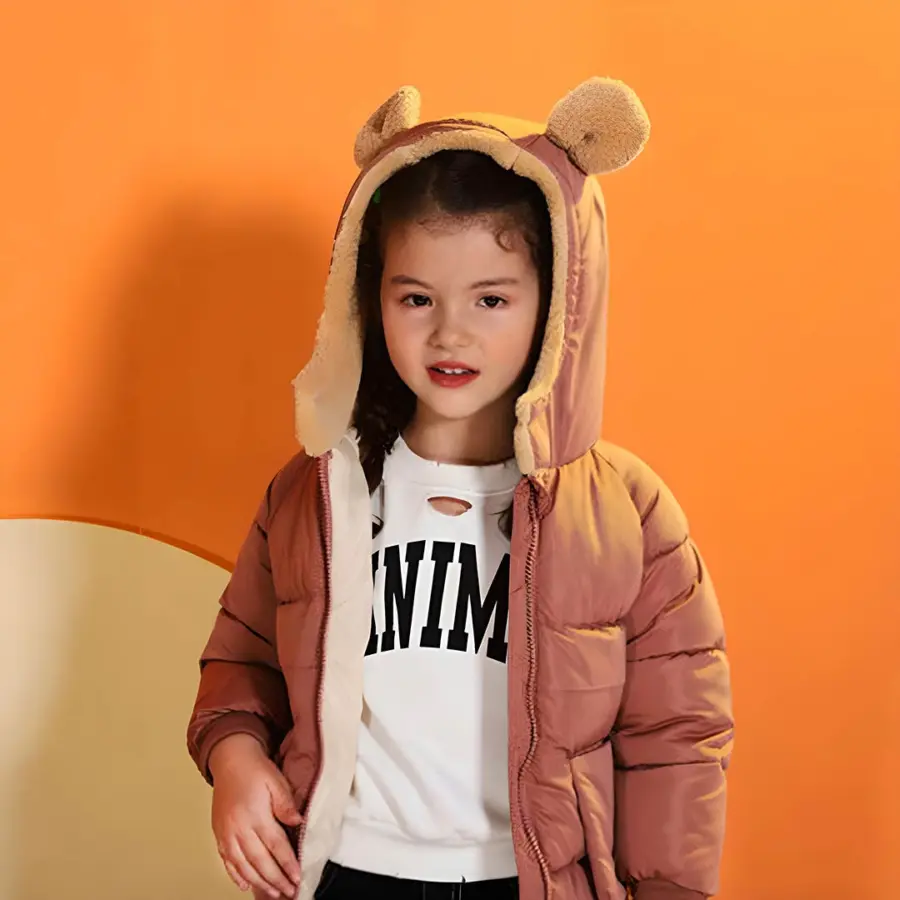Куртка Best Classic с ушками Коричневая - 110 см (3-4 лет)