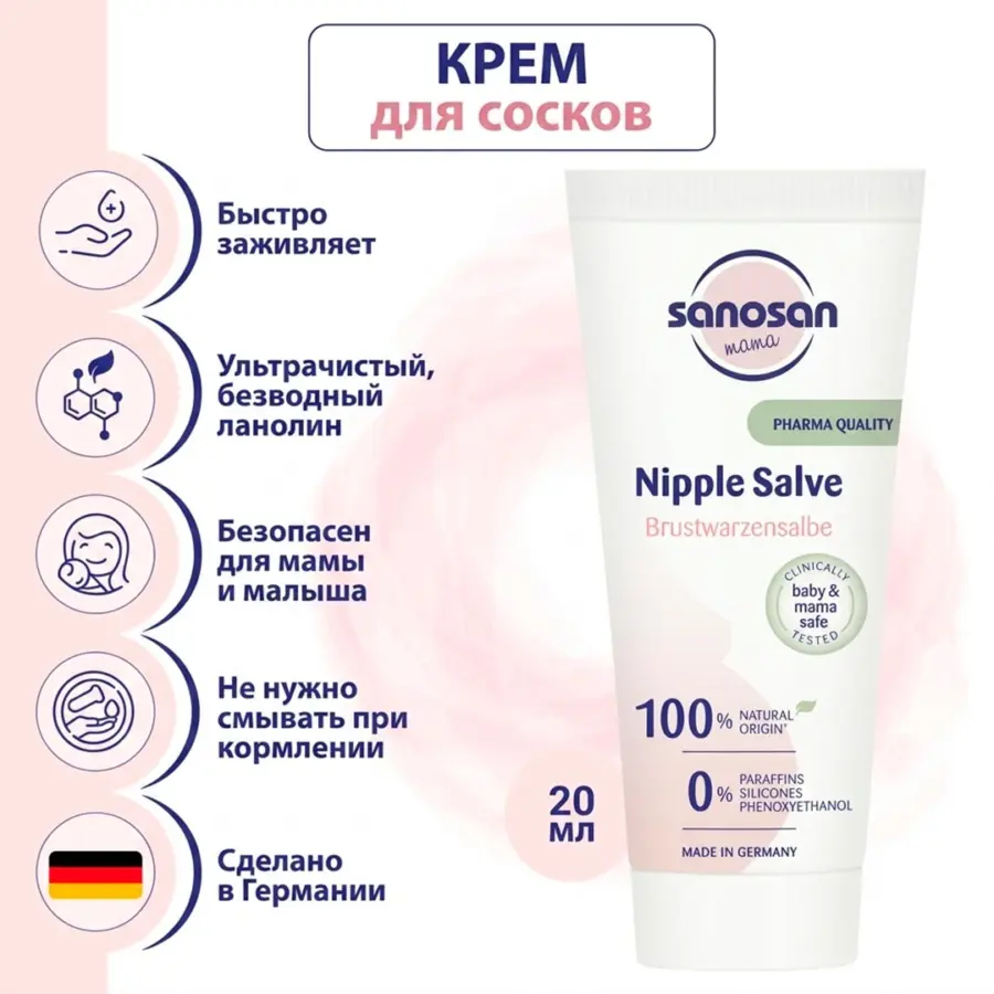 Ланолин для губ крем для сосков и груди Lanolin 20 мл — 2