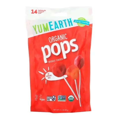 Фото Леденцы Yum Earth Organic Pops Flavors